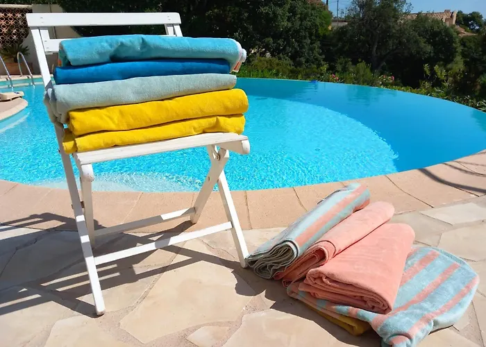 4-Star Private Villa With Heated Pool And Panoramic Sea View At Gulf De Saint Tropez