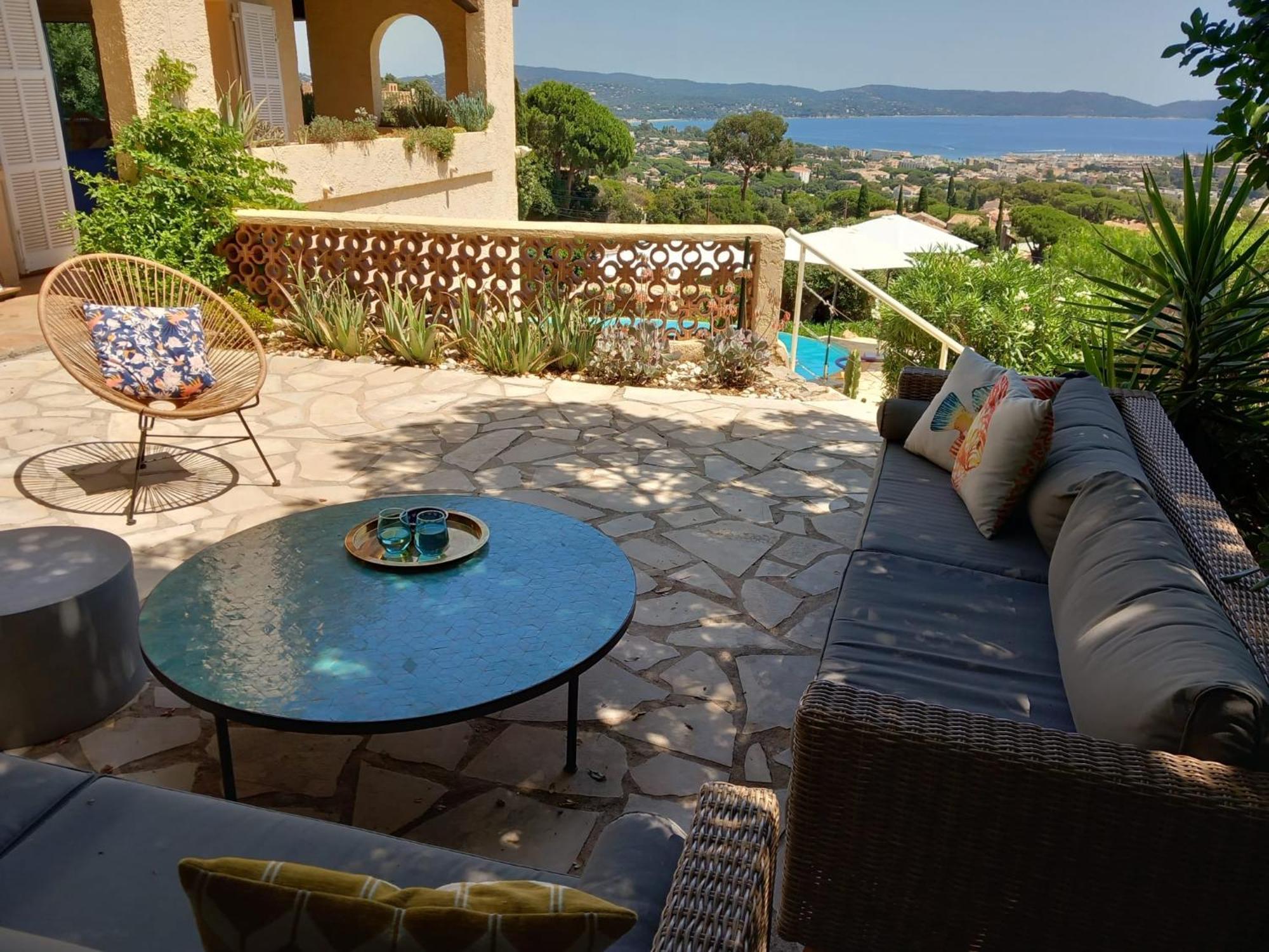 Villa 4-star Private With Heated Pool And Panoramic Sea View At Gulf De Saint Tropez
