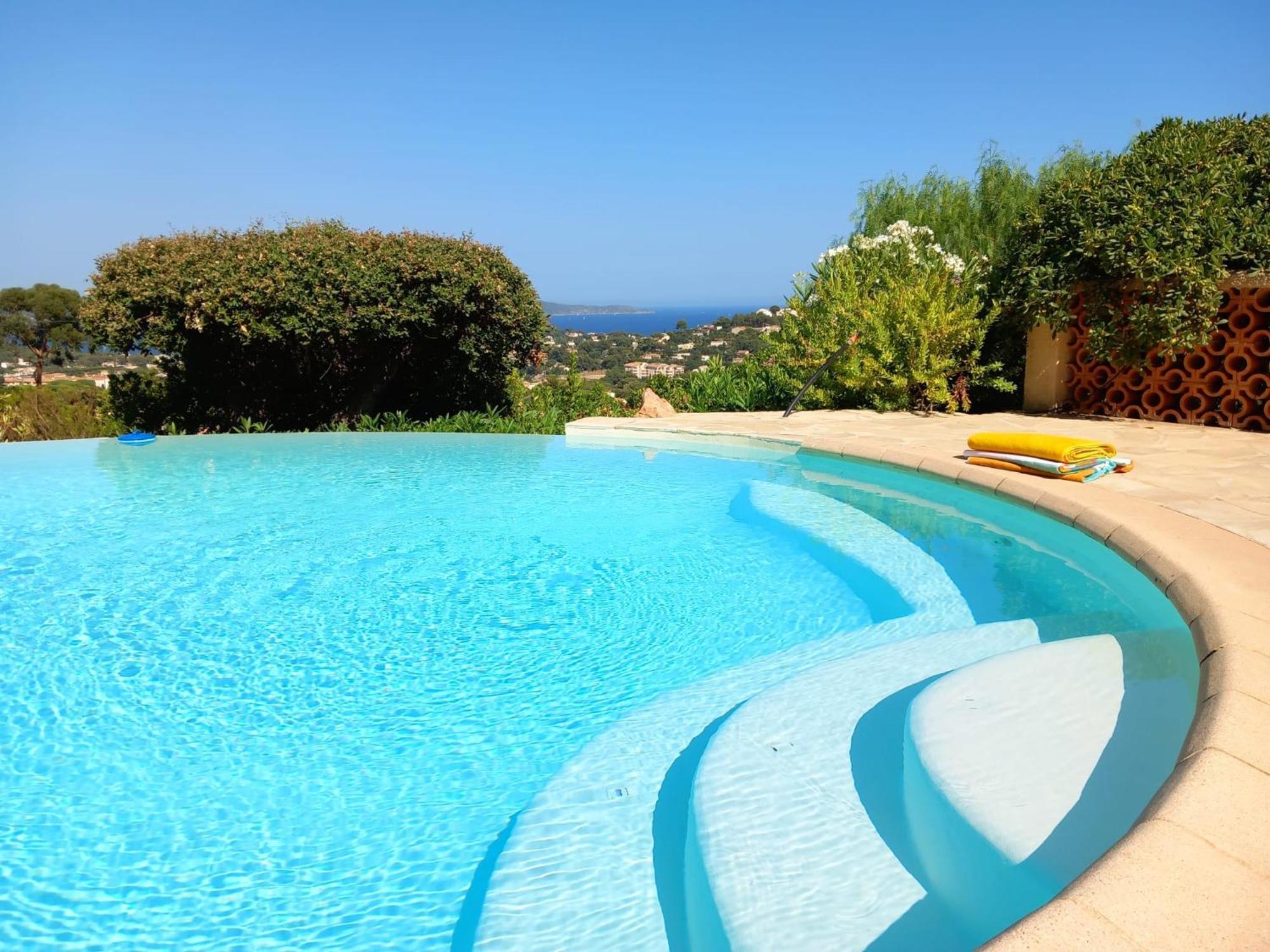 4-star Private With Heated Pool And Panoramic Sea View At Gulf De Saint Tropez * Cavalaire-sur-Mer